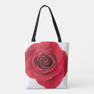 Tote Bag Rose rouge Fourre-tout