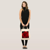 Tote Bag Rose rouge gtcnm (Devant (modèle))