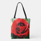 Tote Bag Rose rouge romantique fleur (Dos)