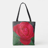 Tote Bag Rose rouge simple (Dos)