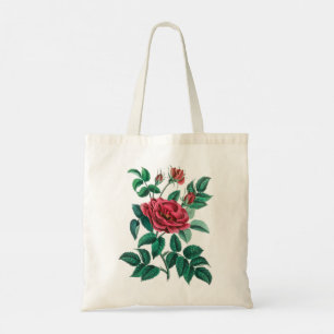 Tote Bag Rose rouge vintage