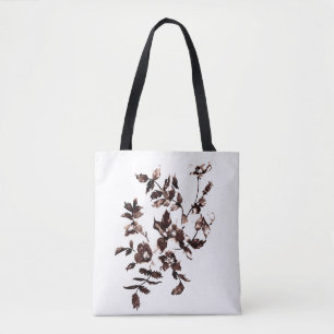 Tote Bag Rose rustique vintage