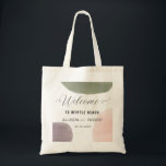 Tote Bag Rose, Sage, Mariage d'aquarelle de raisin,<br><div class="desc">Moderne. Minimal. Cette collection utilise une palette jardin de sauge,  de raisin et de rose pour créer une belle présentation pour votre journée spéciale.</div>