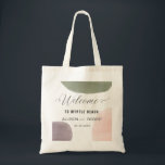 Tote Bag Rose, Sage, Mariage d'aquarelle de raisin,<br><div class="desc">Moderne. Minimal. Cette collection utilise une palette jardin de sauge,  de raisin et de rose pour créer une belle présentation pour votre journée spéciale.</div>