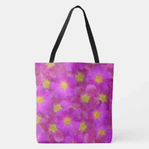 Tote Bag Rose sauvage Motif sans couture