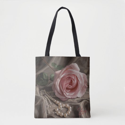 Tote Bag Rose Silken (Devant)
