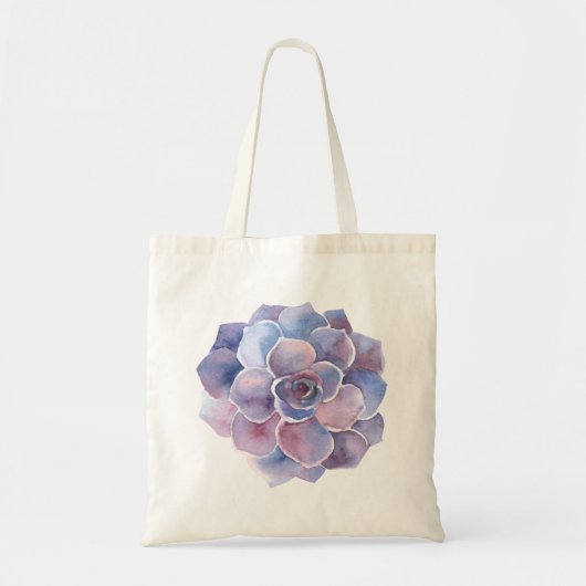 Tote Bag Rose Succulent du désert (Devant)