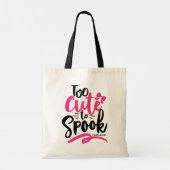 Tote Bag Rose trop mignon pour parler Lettres Halloween (Dos)