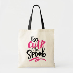 Tote Bag Rose trop mignon pour parler Lettres Halloween