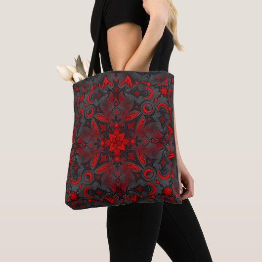 Tote Bag Rose Vampire (De près)