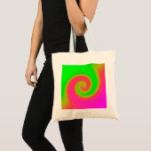 Tote Bag Rose vert torse (Devant (produit))
