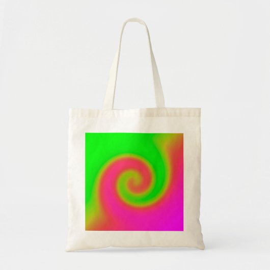 Tote Bag Rose vert torse (Devant)