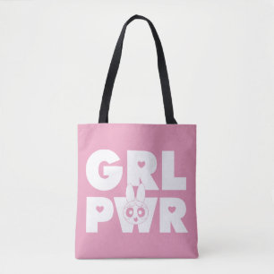 Tote Bag Rose vif:Pouvoir des filles