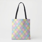 Tote Bag Rose violet arc-en-ciel Couleurs or Parties scinti (Devant)