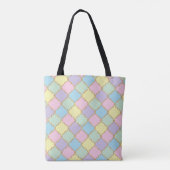 Tote Bag Rose violet arc-en-ciel Couleurs or Parties scinti (Dos)