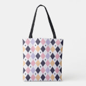 Tote Bag Rose violet diamant avec araignée (Dos)