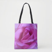 Tote Bag Rose violet rose photo de fleur audacieuse moderne (Devant)