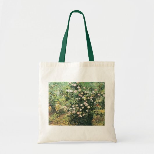 Tote Bag Rosebush in Blossom par Vincent van Gogh (Devant)
