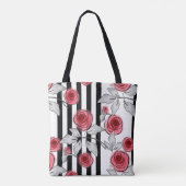 Tote Bag Roses aquarelle (Dos)