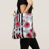 Tote Bag Roses aquarelle (De près)