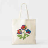 Tote Bag Roses arc-en-ciel (Devant)