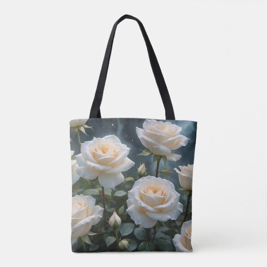 Tote Bag Roses blanches (Dos)