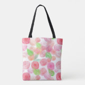 Tote Bag Roses colorés d'aquarelle (Dos)
