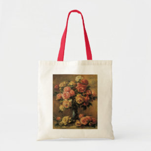 Tote Bag Roses dans un vase par Pierre Renoir, Beaux-arts a