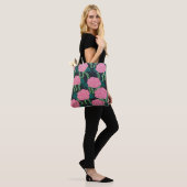 Tote Bag Roses de choux roses (Sur le modèle)