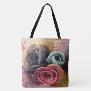 Tote Bag Roses de la Raffie