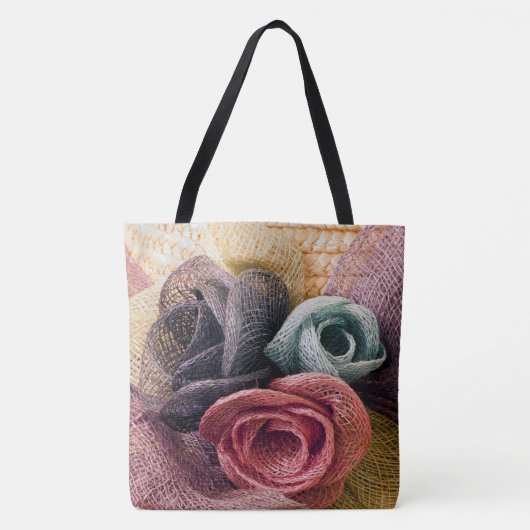 Tote Bag Roses de la Raffie (Devant)