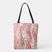 Tote Bag Roses de Patchwork : conception motif transparente (Dos)