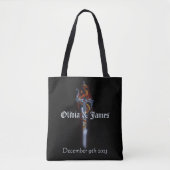Tote Bag Roses d'épée de dragon rouge (Devant)