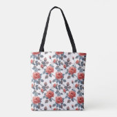 Tote Bag Roses en cascade Floral (Dos)