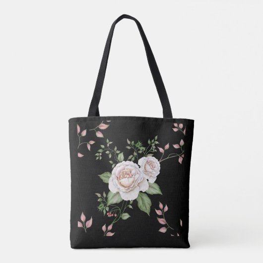 Tote Bag Roses en fleurs (Dos)