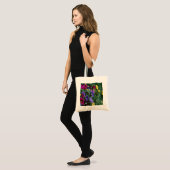 Tote Bag roses et nouvelles (Devant (modèle))