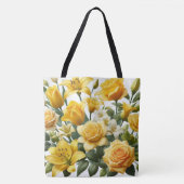 Tote Bag Roses jaunes lis (Devant)