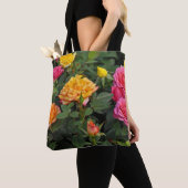 Tote Bag Roses miniatures colorés (De près)