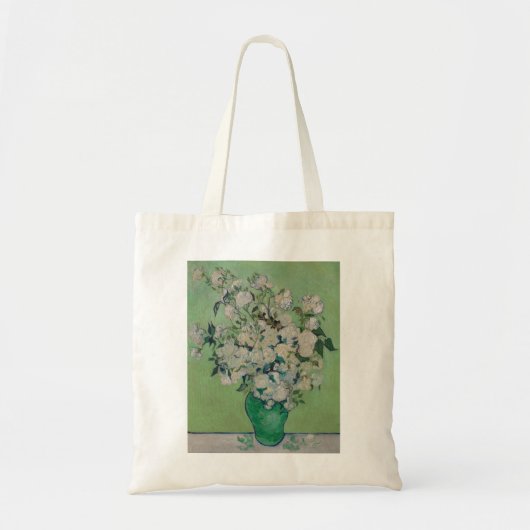 Tote Bag Roses painting by Vincent Van Gogh 1890 (Devant)