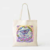 Tote Bag Roses papillons (Dos)