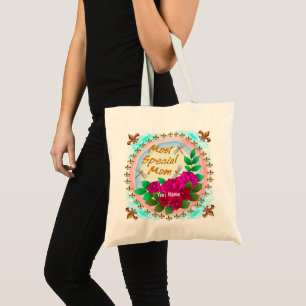 Tote Bag Roses pour Maman Spéciale