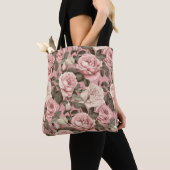 Tote Bag Roses roses (De près)