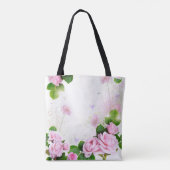 Tote Bag Roses roses romantiques Fourre-tout (Dos)