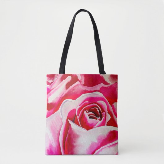 Tote Bag Roses roses rose aquarelle art (Devant)