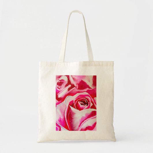 Tote Bag Roses roses rose aquarelle art (Devant)