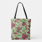 Tote Bag Roses roses victoriennes (Dos)