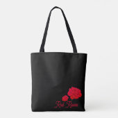 Tote Bag Roses rouges (Dos)