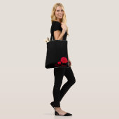 Tote Bag Roses rouges (Sur le modèle)