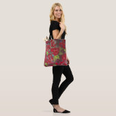 Tote Bag Roses Rouges (Sur le modèle)