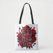 Tote Bag Roses rouges (Devant)